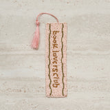Book Lover Beaded Bookmark - Nude