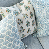 Ubud Tahoe Linen Cushion - 55cm