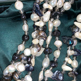 Pearl Black Vintage Pickett London Jewellery Set with Original Box
