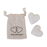 You & Me Marble Hearts - White