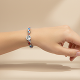 Liberty Bracelet - Pewter Bee Disc Charm