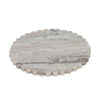 DENTELLE MARBLE ROUND TRAY - NUDE