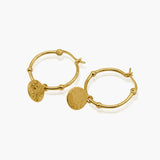 Flat Disc Hoop - Gold