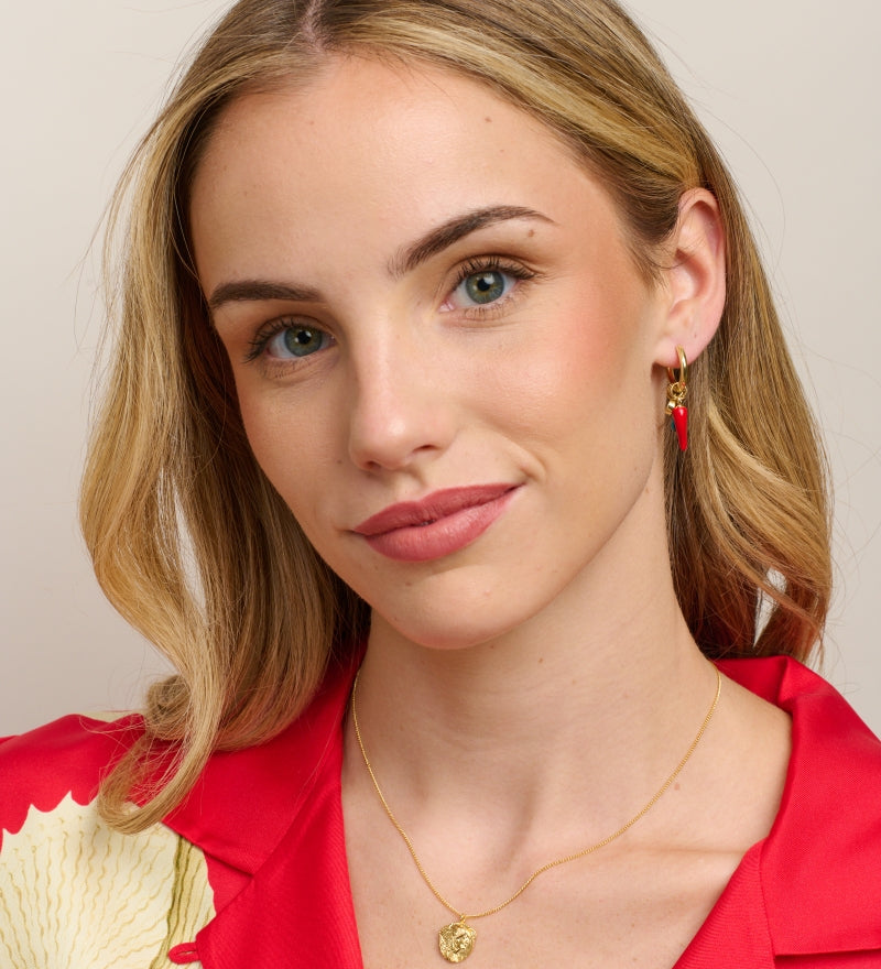 Gold Pressed Coin Necklace