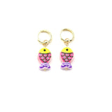 Fuchsia Painted Fish Huggie