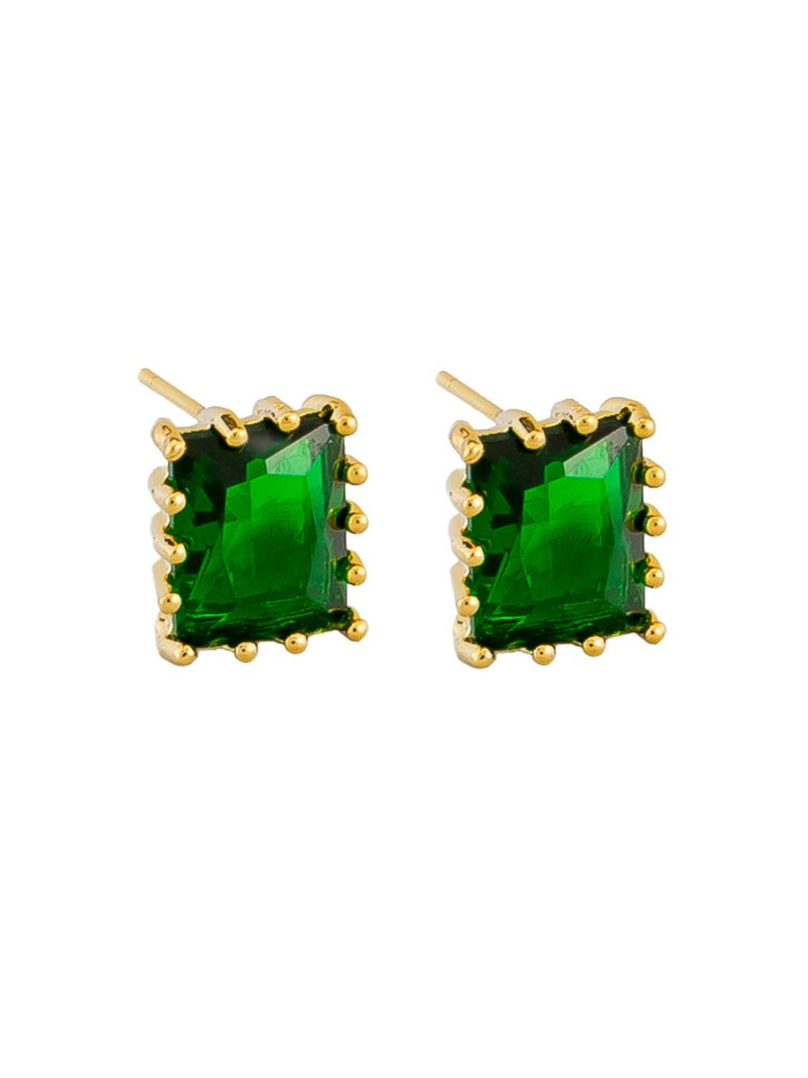 GOLD EMERALD PENELOPE EARRING