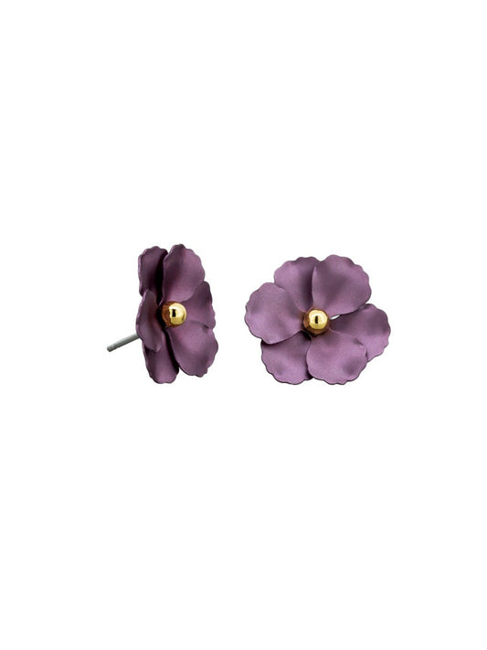 AUGBERGINE SHIMMER CHERRY BLOSSOM EARRING