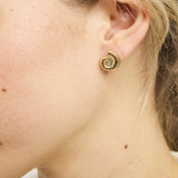 Gold Sundial Shell Earring