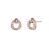 Pink Matilda Crystal Earring