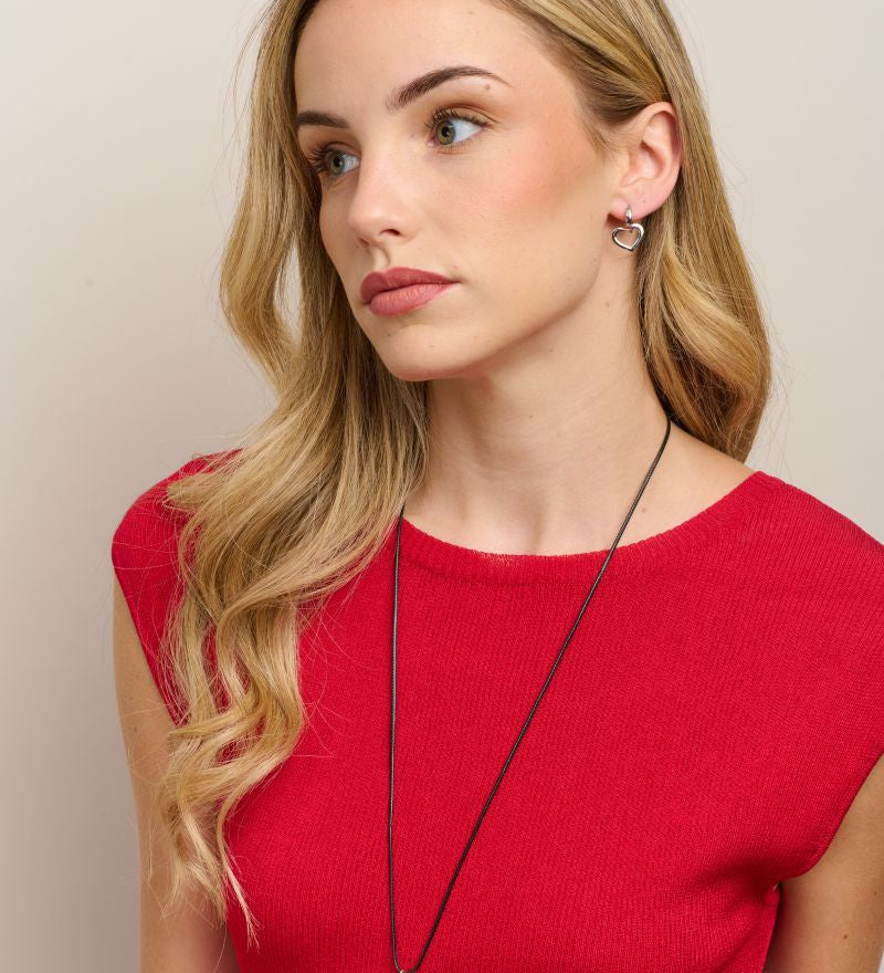 Silver Big Heart Necklace