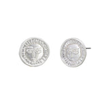 Silver Noble Coin Earring