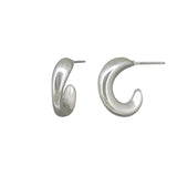 Silver Silvie Hoops