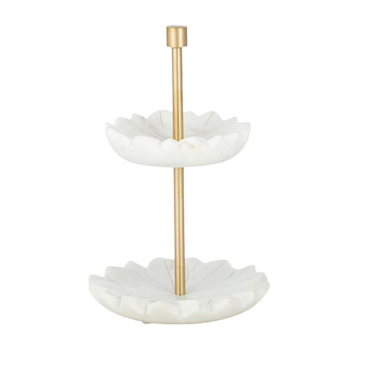 ALYN MARBLE JEWELLERY STAND - WHITE