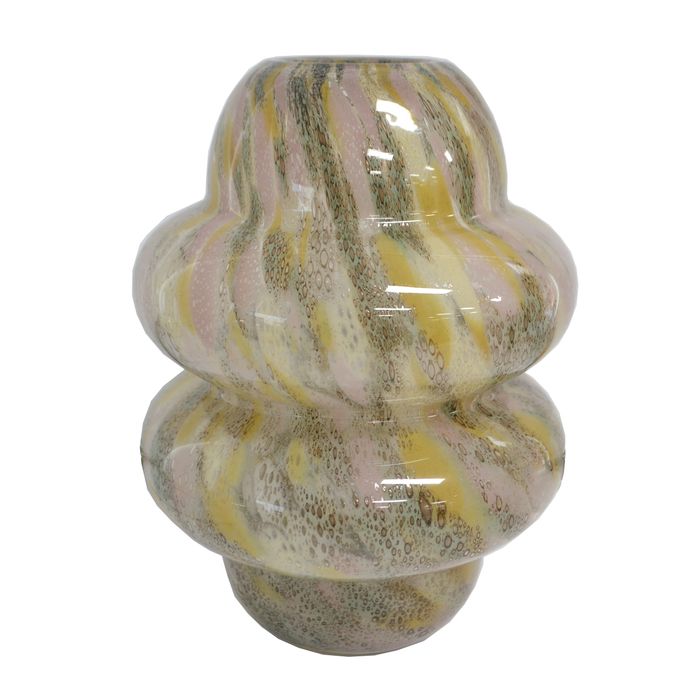 OTTILIE GLASS VASE - EARTHY MULTICOLOR