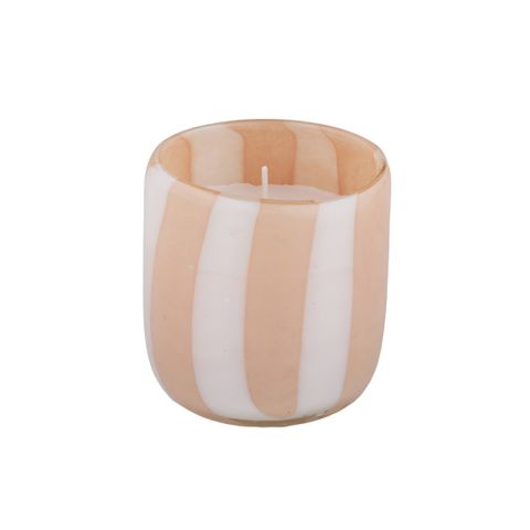 HAVEN GLASS CANDLE - WHITE PINK