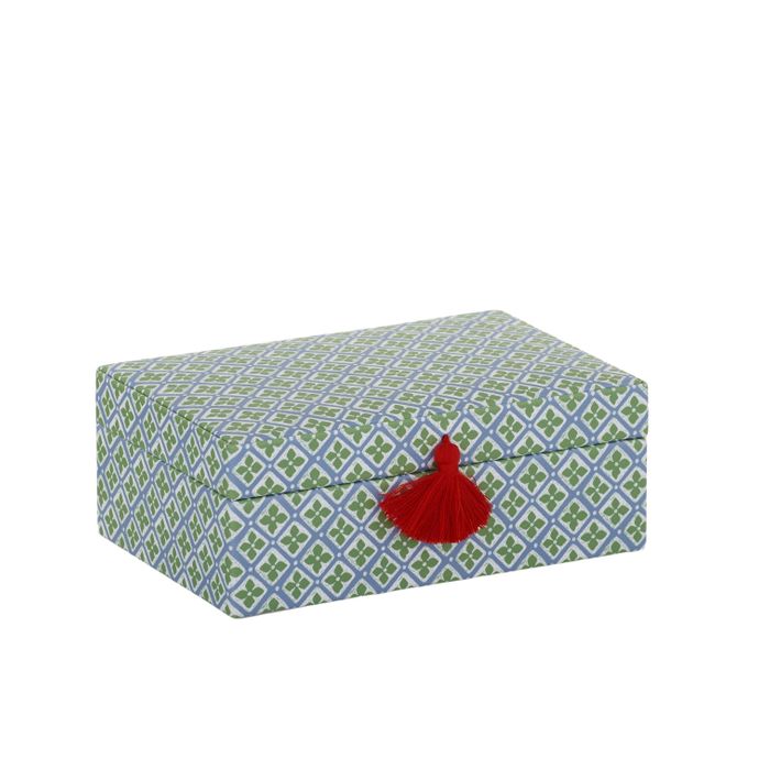 STELLA JEWELLERY BOX - BLUE GREEN 18CM