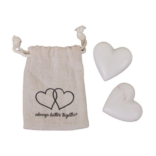 YOU & ME MARBLE HEARTS SET