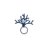 Coral Beaded Napkin Rings