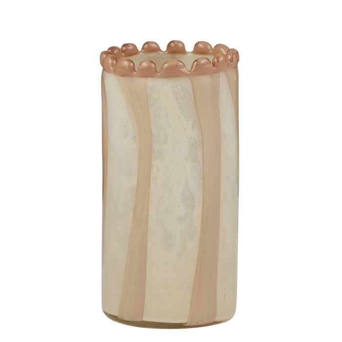 PETTINE STRIPE GLASS VASE