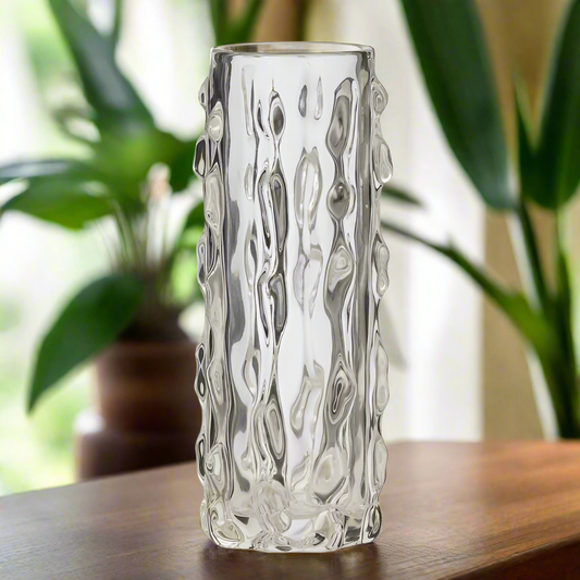 FORESTA DIMPLE GLASS VASE - MEDIUM