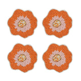 Flora Beaded Coasters Set - Multi