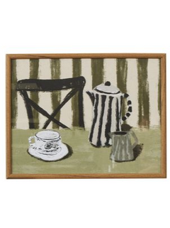 Caff Frame Glass Print