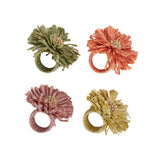 Flora Raffia Napkin Rings