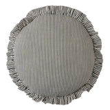 Bonny Round Cotton Cushion - Black Ivory