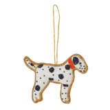 Beaded Dalmatian Hanger Fab - White Black