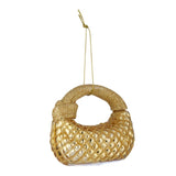 Handbag Ornament Glass - Shiny Gold