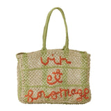 Vin et Fromage Jute Tote Bag