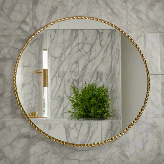 PALAIS ROUND MIRROR LARGE GOLD