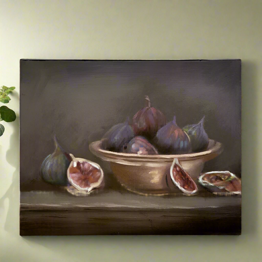 BOWL WITH FIGS PAINTING