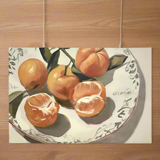 PEELED ORANGES WALL ART