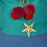 Blue and Green Reversible Santa Sack