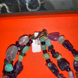 Lavender & Green Vintage Pickett London Jewellery Set with Original Box