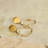Flat Disc Hoop - Gold