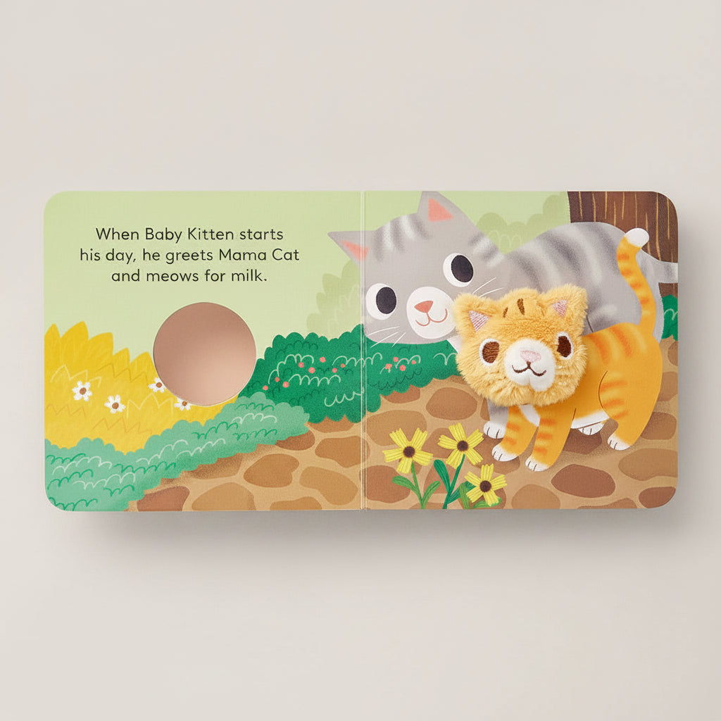 FINGER PUPPET BOOK - BABY KITTEN - GEORGES of Dubai
