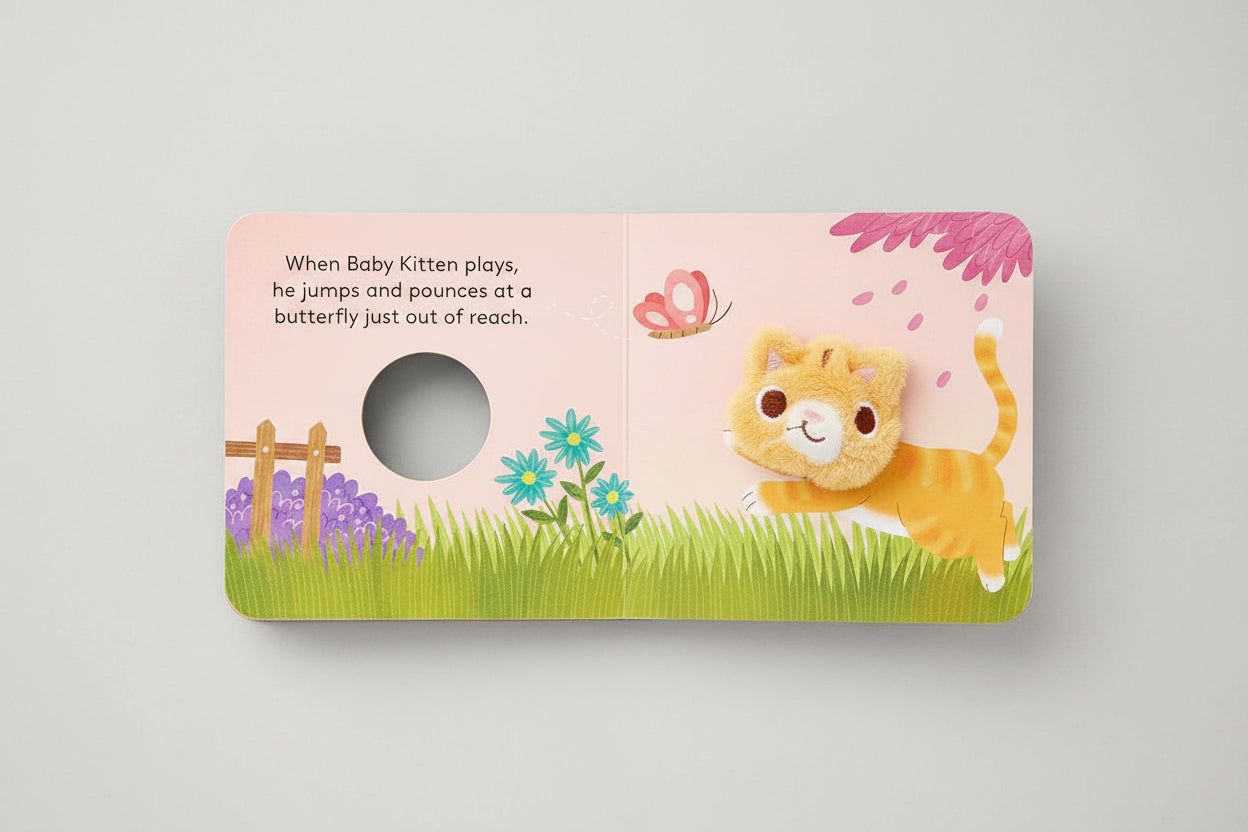 FINGER PUPPET BOOK - BABY KITTEN - GEORGES of Dubai