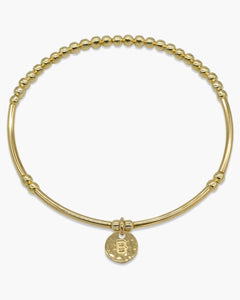 GOLD LOVE LETTER BRACELET A - Z - GEORGES of Dubai