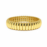 Gold Curved Bar Stretch Bracelet