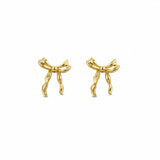 Gold Crinkle Bow E/R