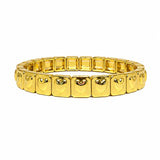 Gold Heart Tile Bracelet