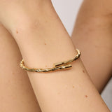 Gold Twisted Wrap Bracelet
