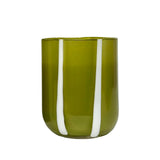 Atina Glassware - Olive/white