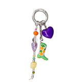 Green Howdy Boot Keyring