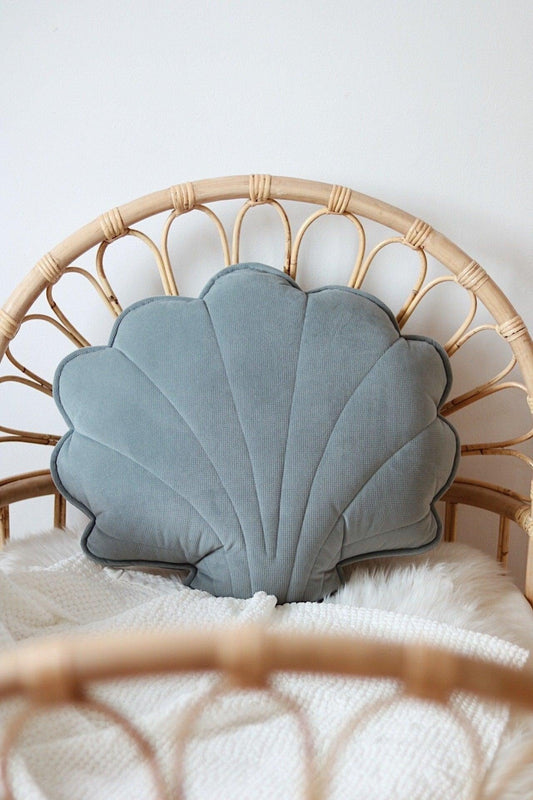 GREY MINT VELVET SHELL CUSHION