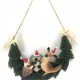 Christmas Door Hanger - Three Aussie Animals