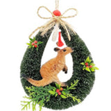 Christmas Door Hanger Wreath - Kangaroo