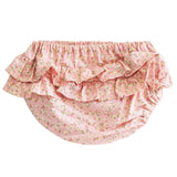 Ruffle Nappy Cover - Posy Heart Medium
